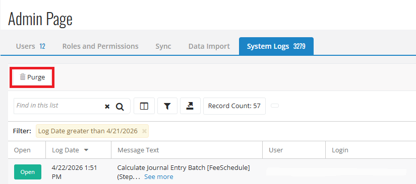 System Logs
