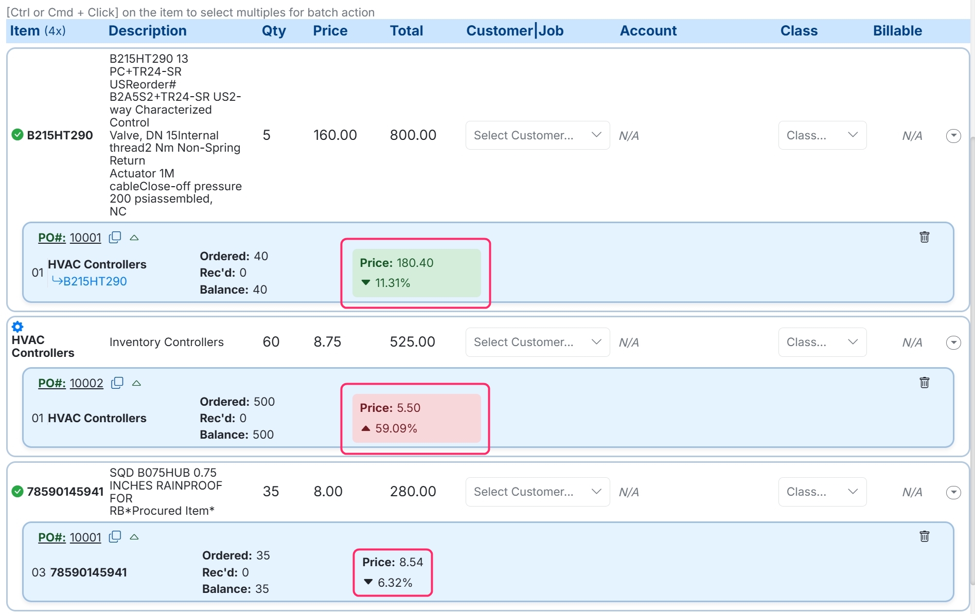 Managing Purchase Orders