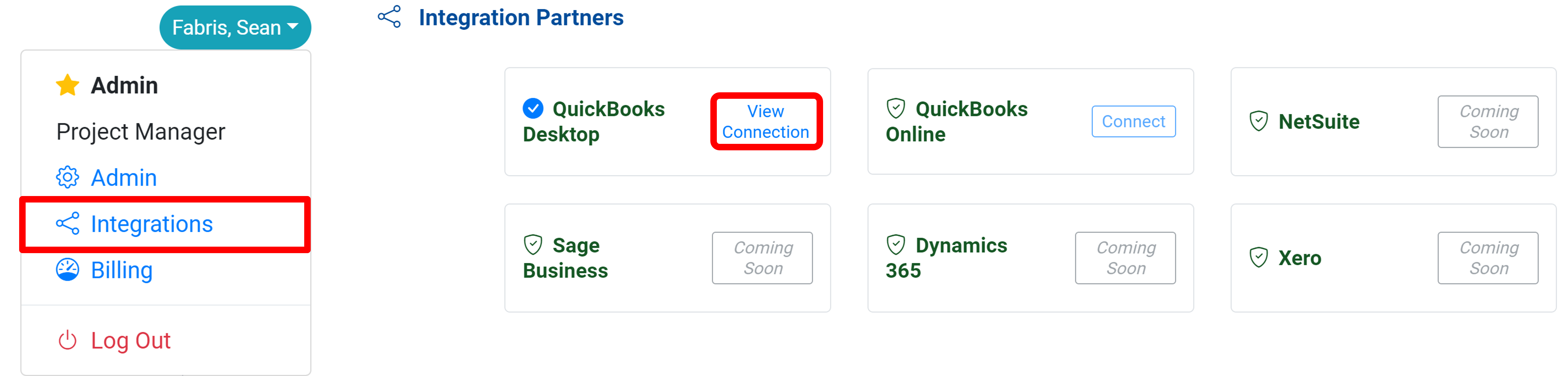 QuickBooks Desktop View Connection