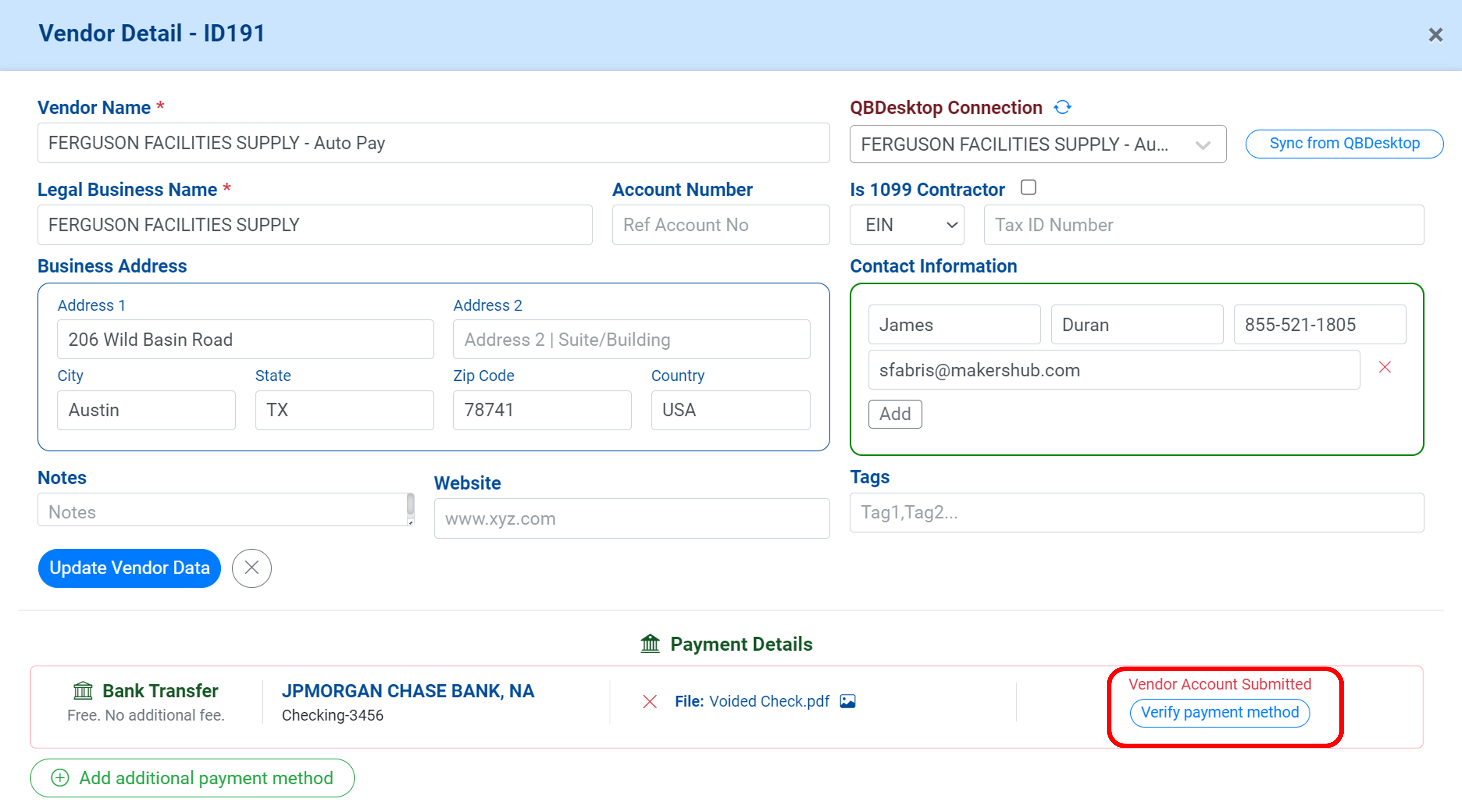 Verify Payment Method(3)