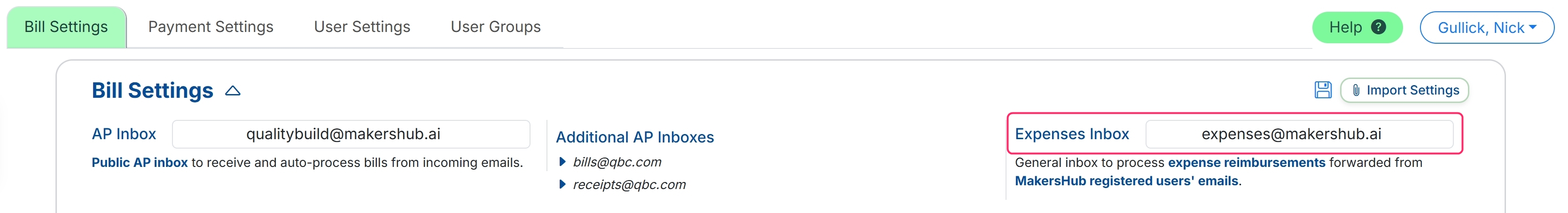 Locating Your AP Inbox