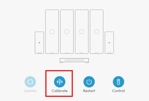 HDX calibration button in the app