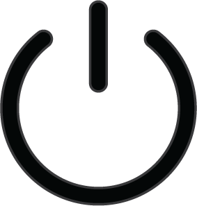 The HDX system hub has a status light to indicate when the system is powered on.