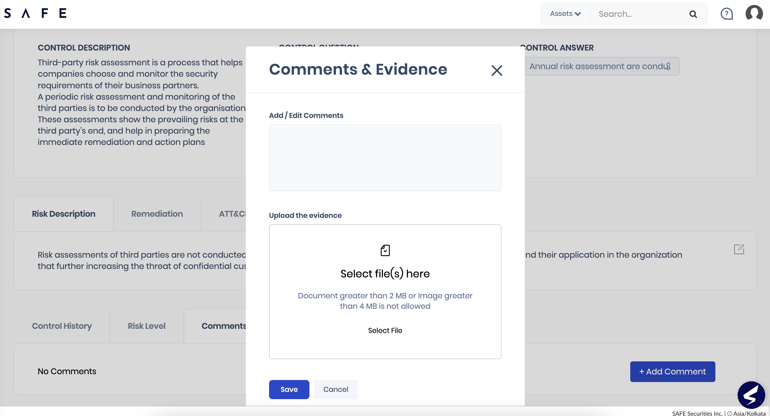 Comments and Evidence Policies