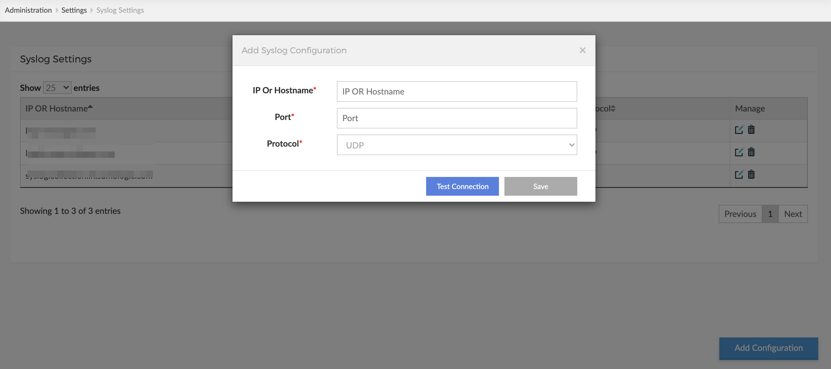 Configure Syslog