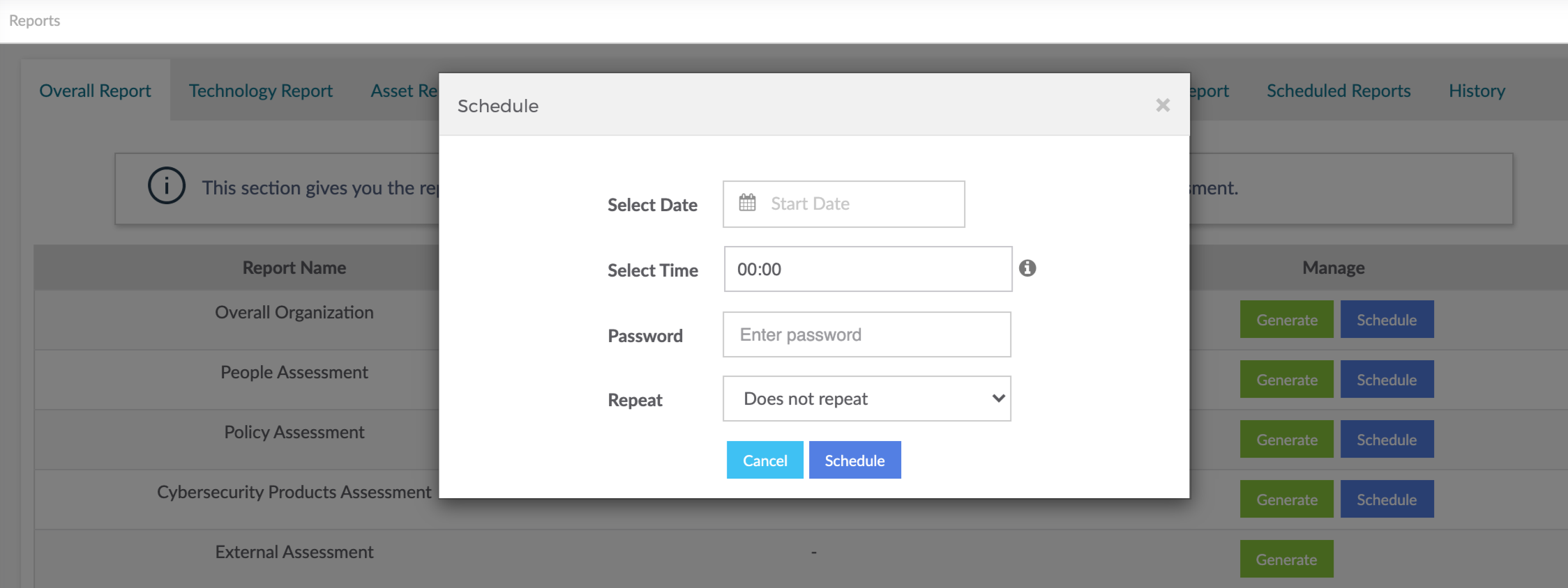 Schedule Reports(1)