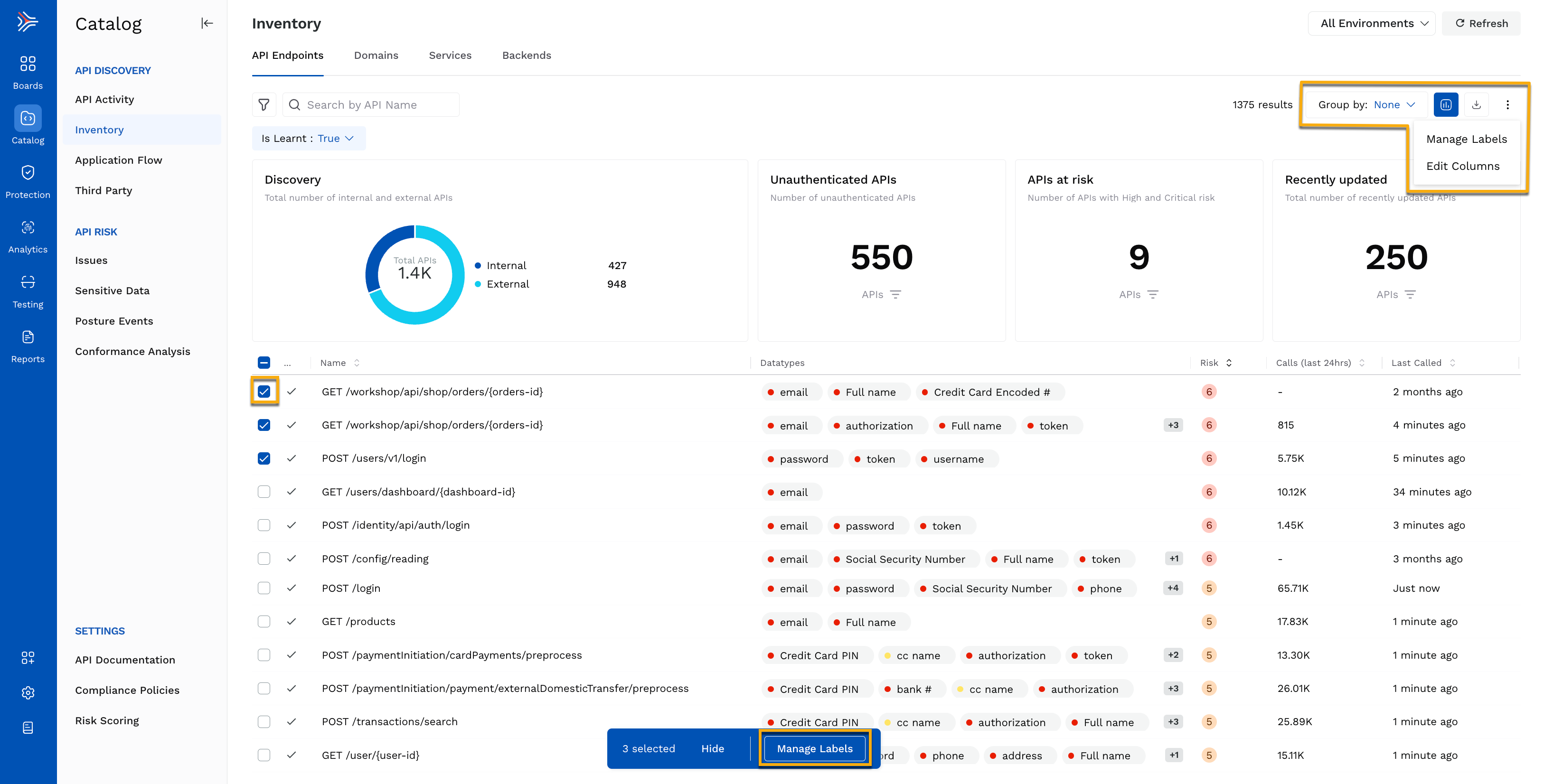 Additional Configurations in API Endpoints