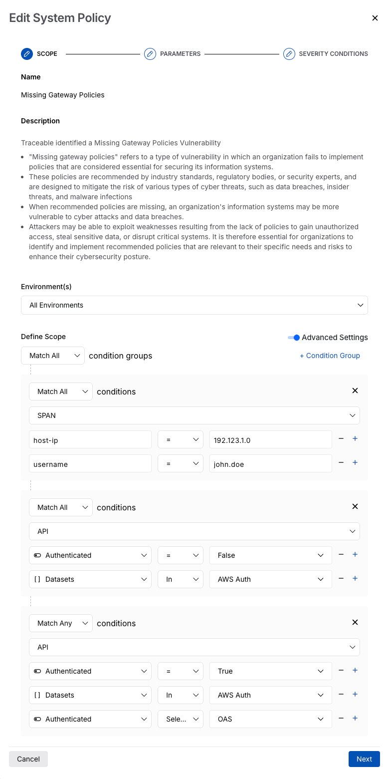Edit Issue Policies