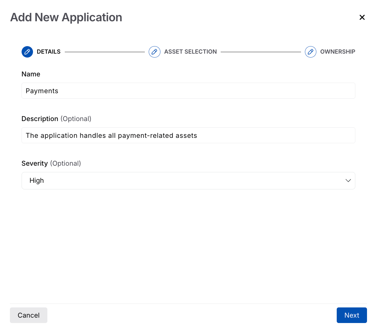 Manual Application Details