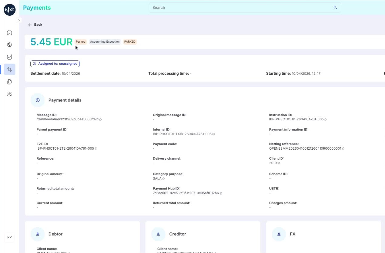 Payment Details Overview