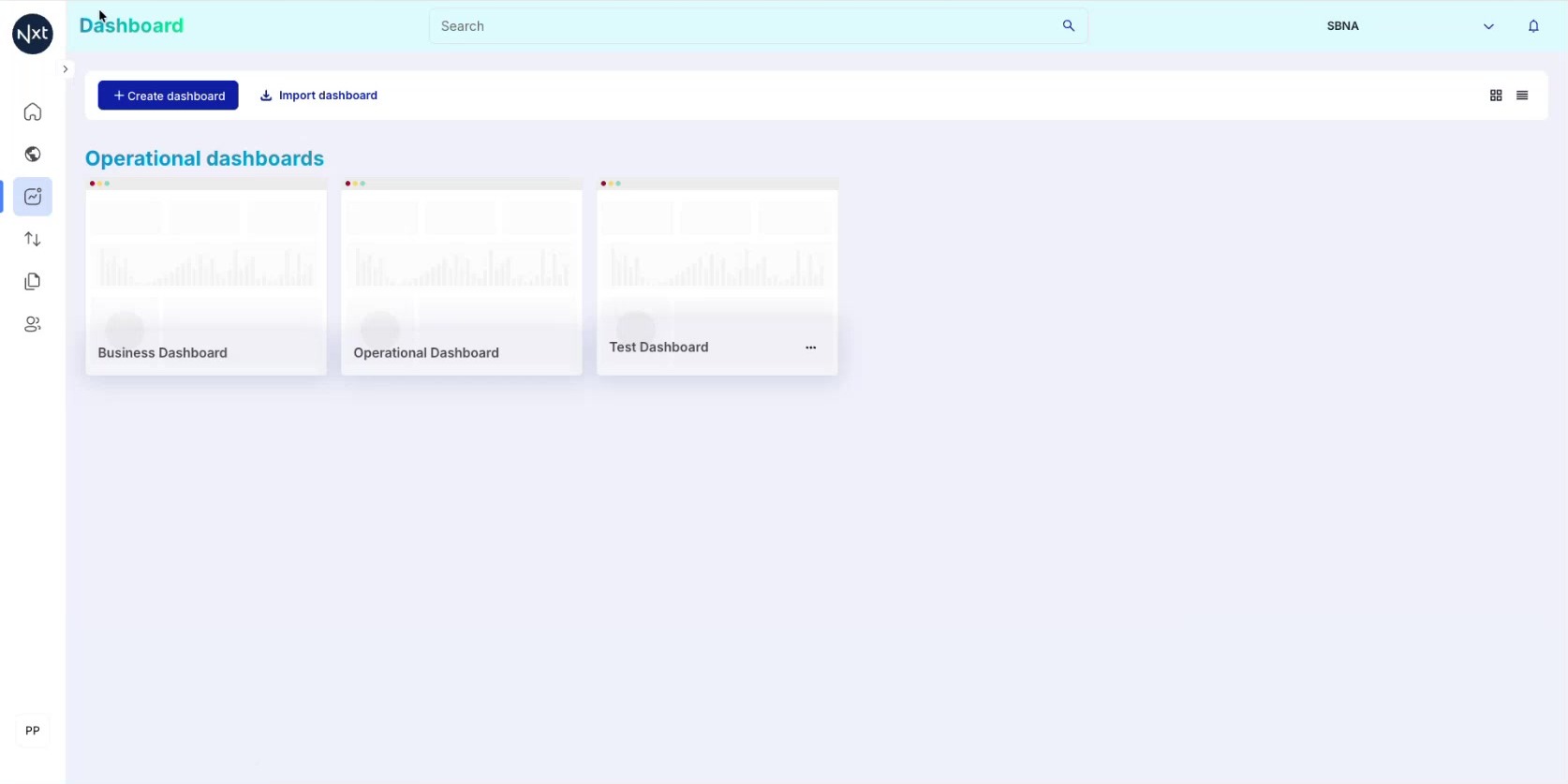 Dashboard Homepage