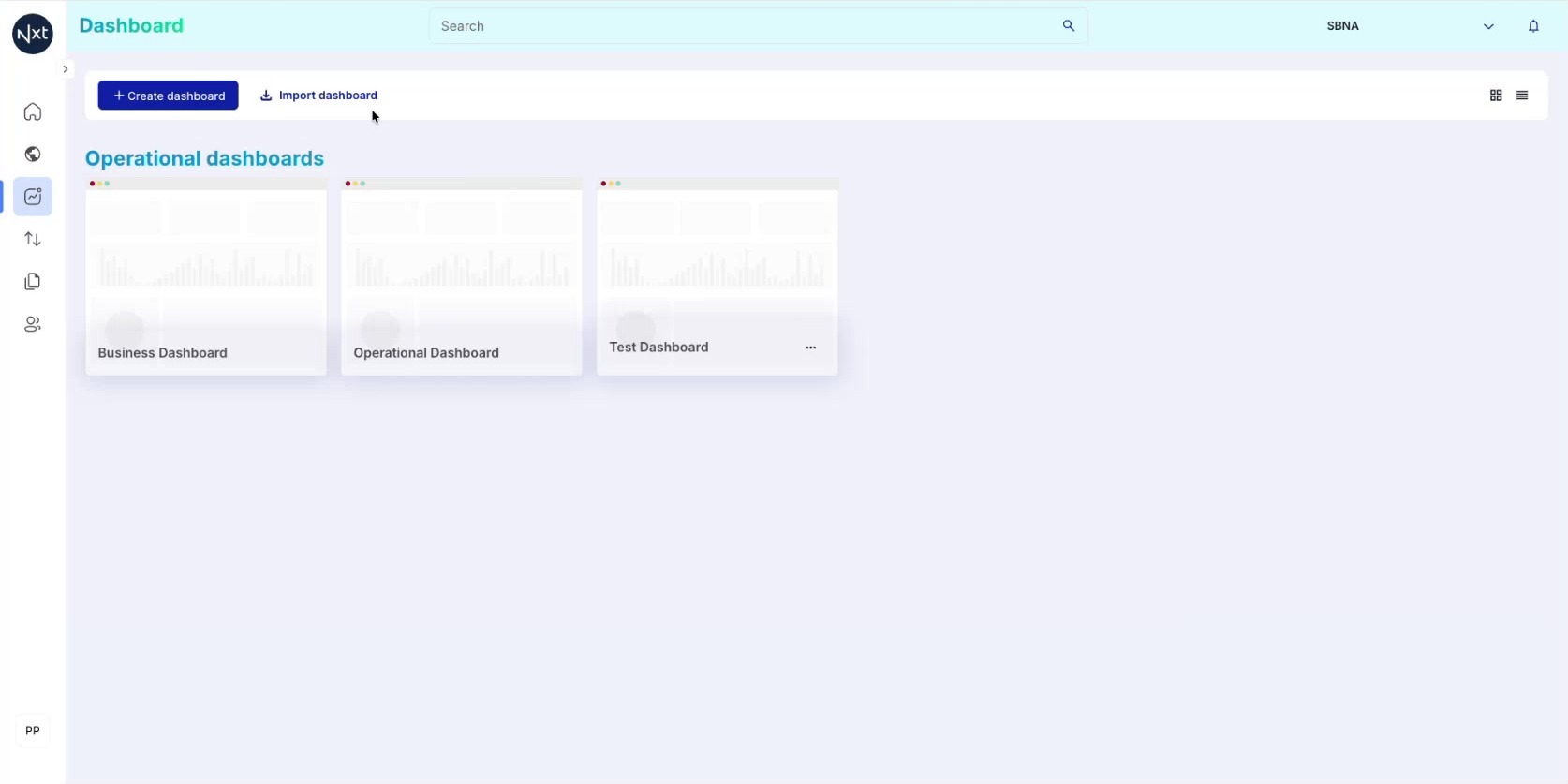 Create or Import a Dashboard