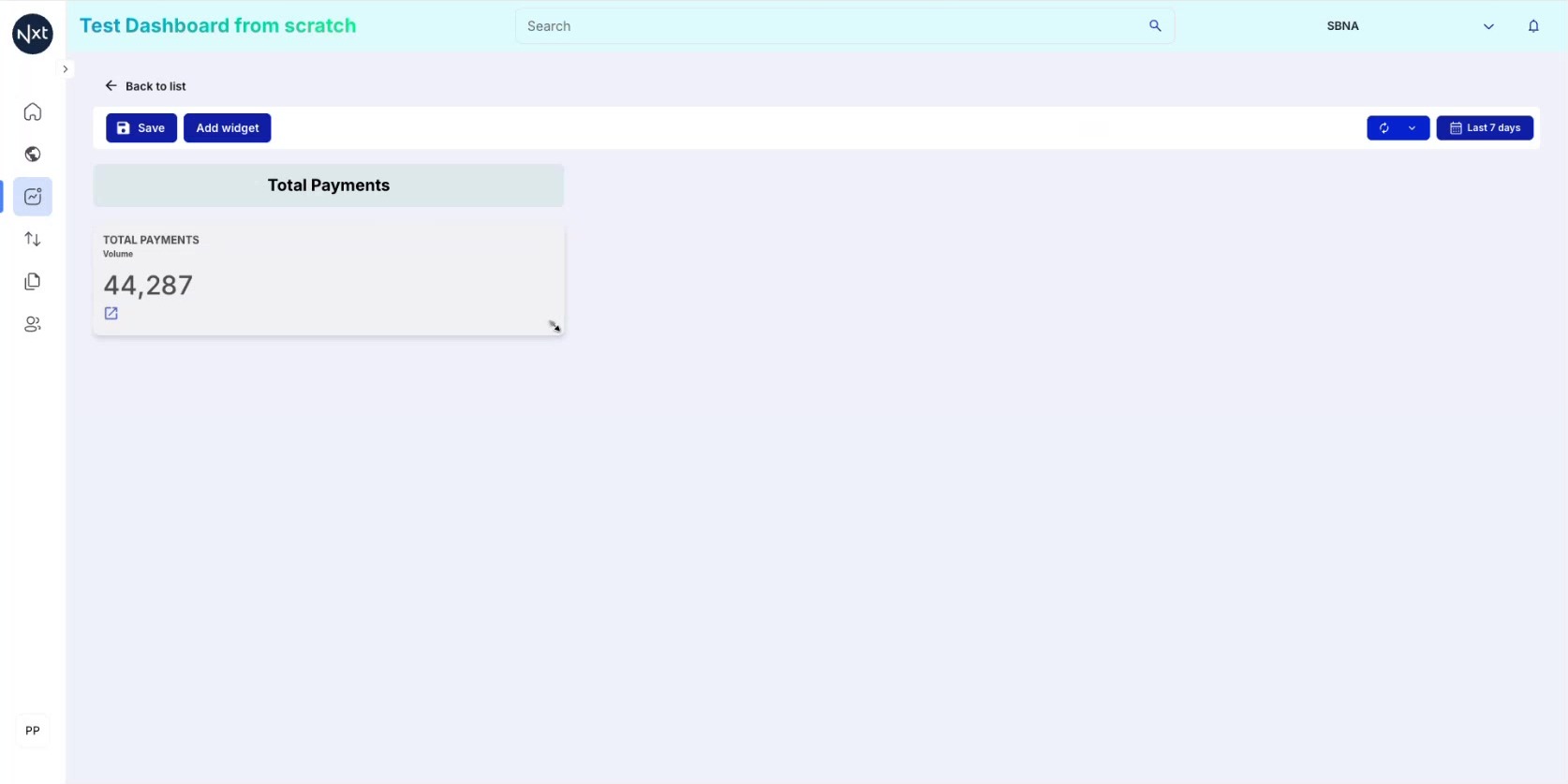 Count Widget Created