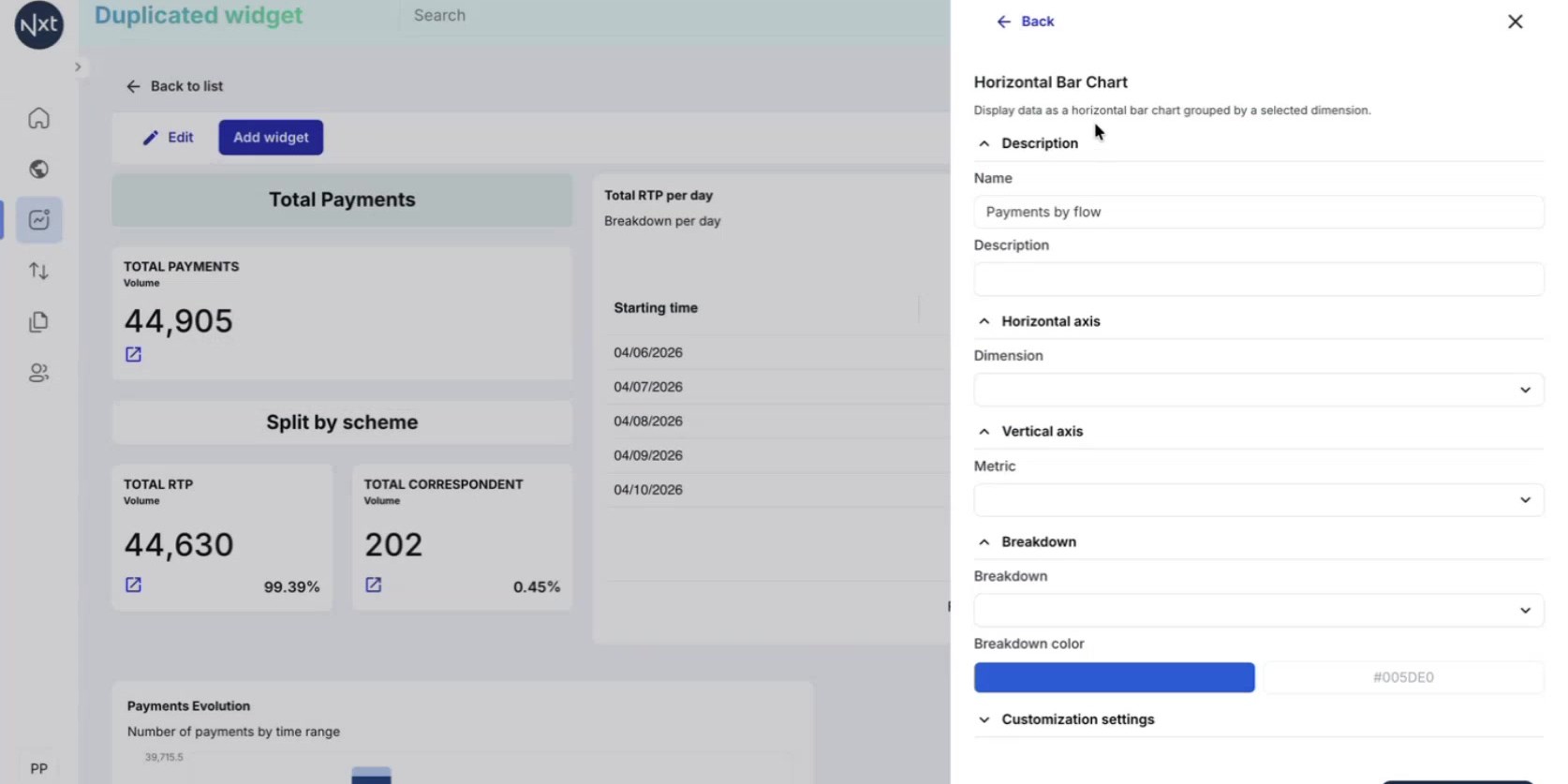 Navigate to the Target Dashboard