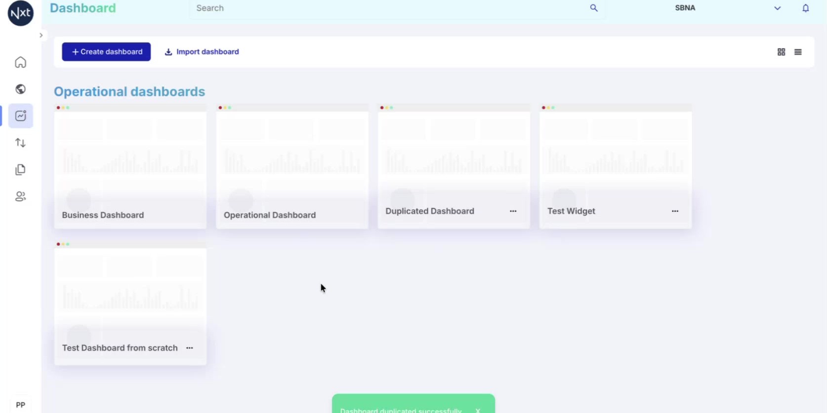 Duplicate a Dashboard