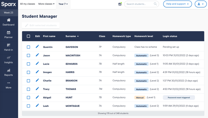 student homework manager