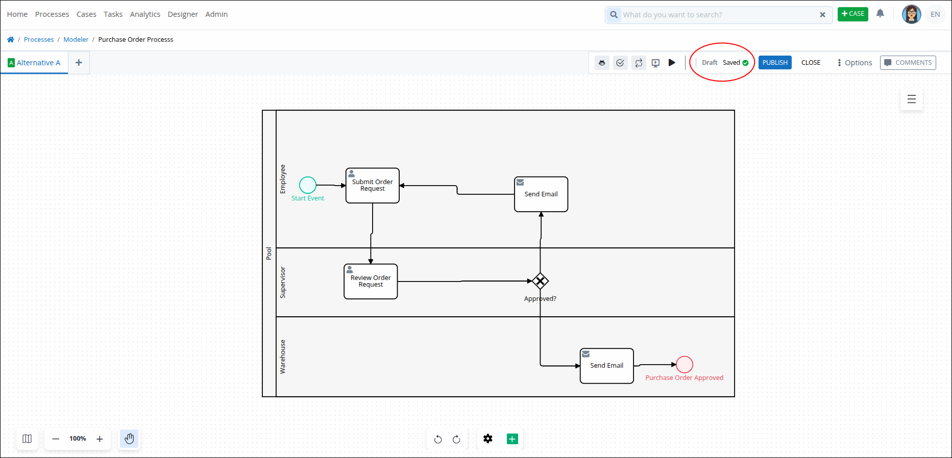 Auto-Save the Process Model