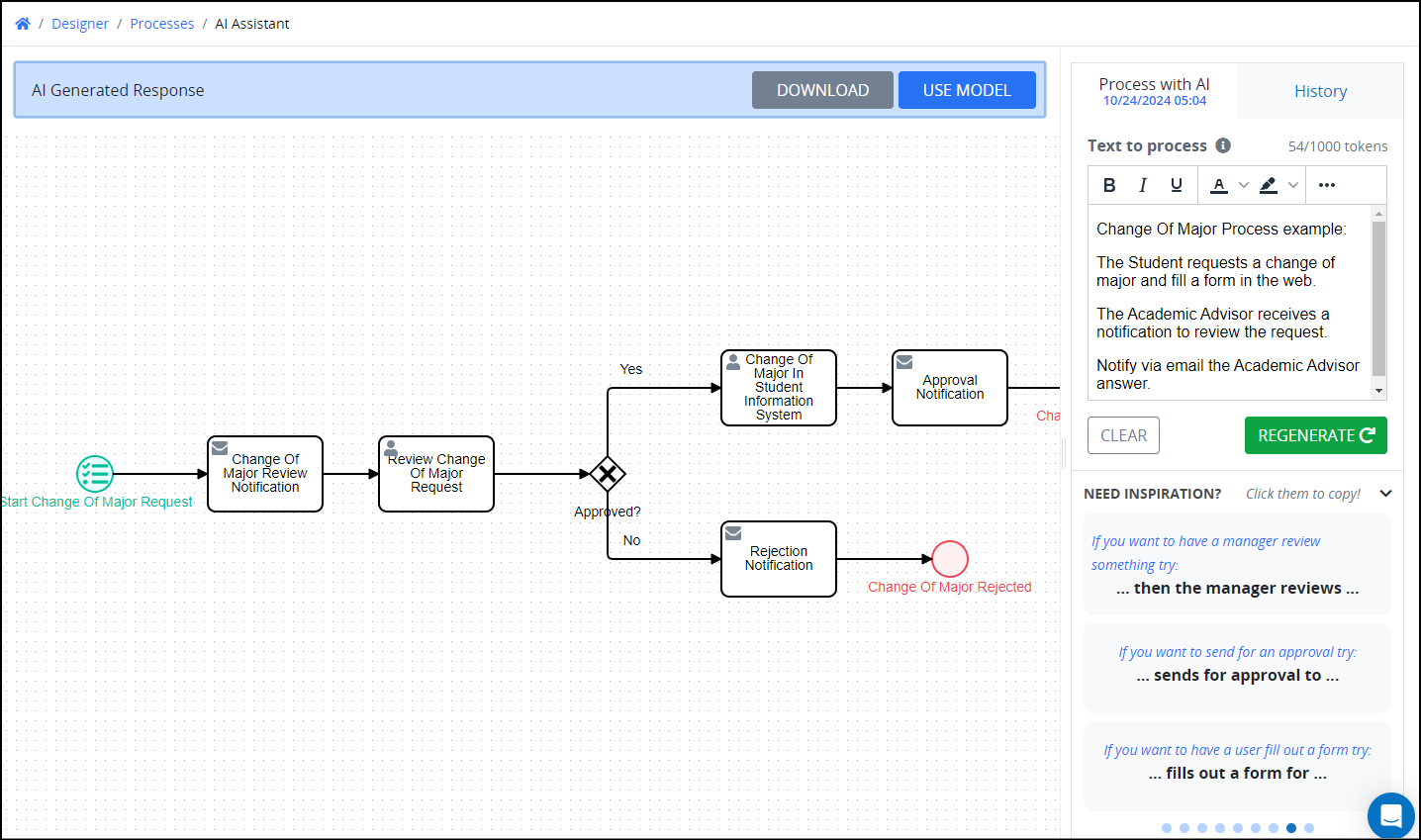 Process AI Assistant Result