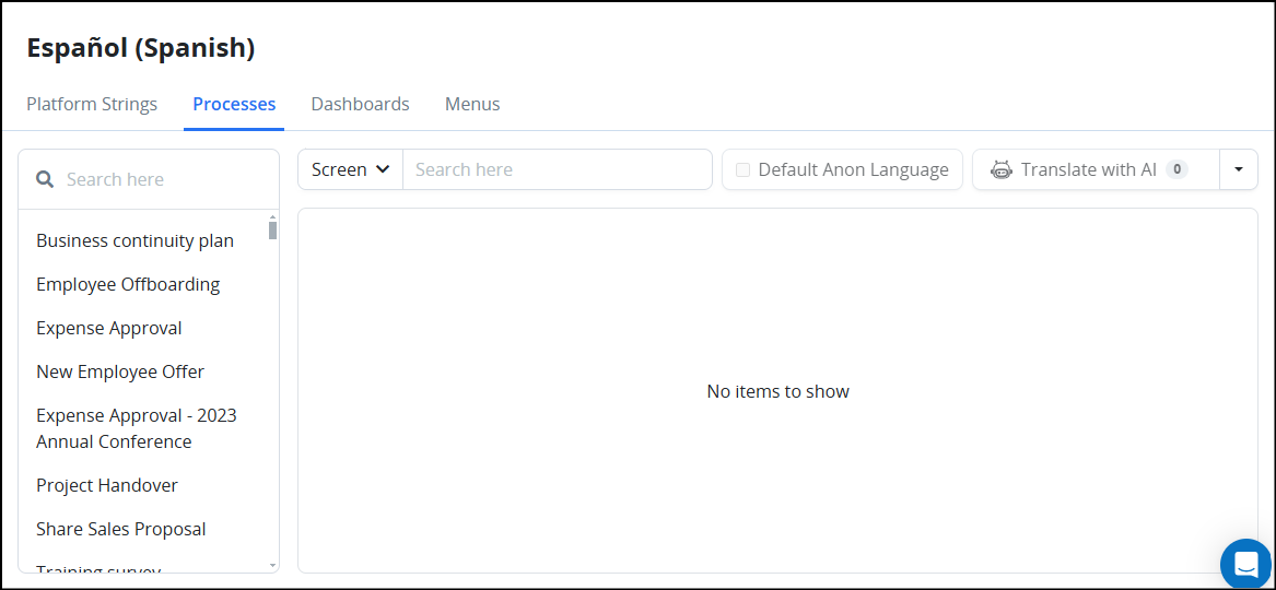 Translate Processes
