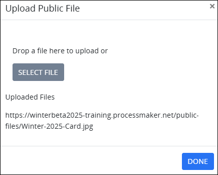 Public File upload