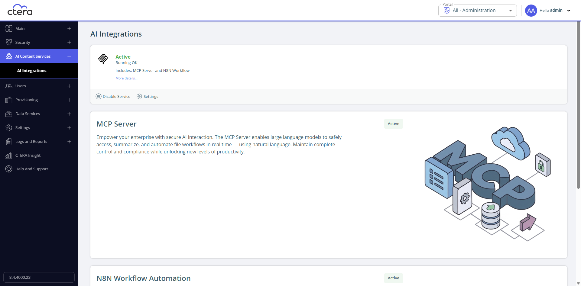 Ima - Click Settings.
The Settings page is displayed.
![Image