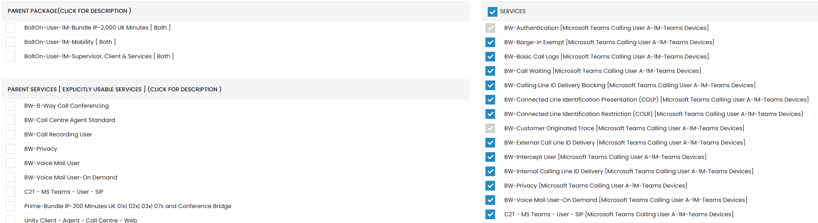 Microsoft Teams Calling User A & B Packages Overview & Assignment ...