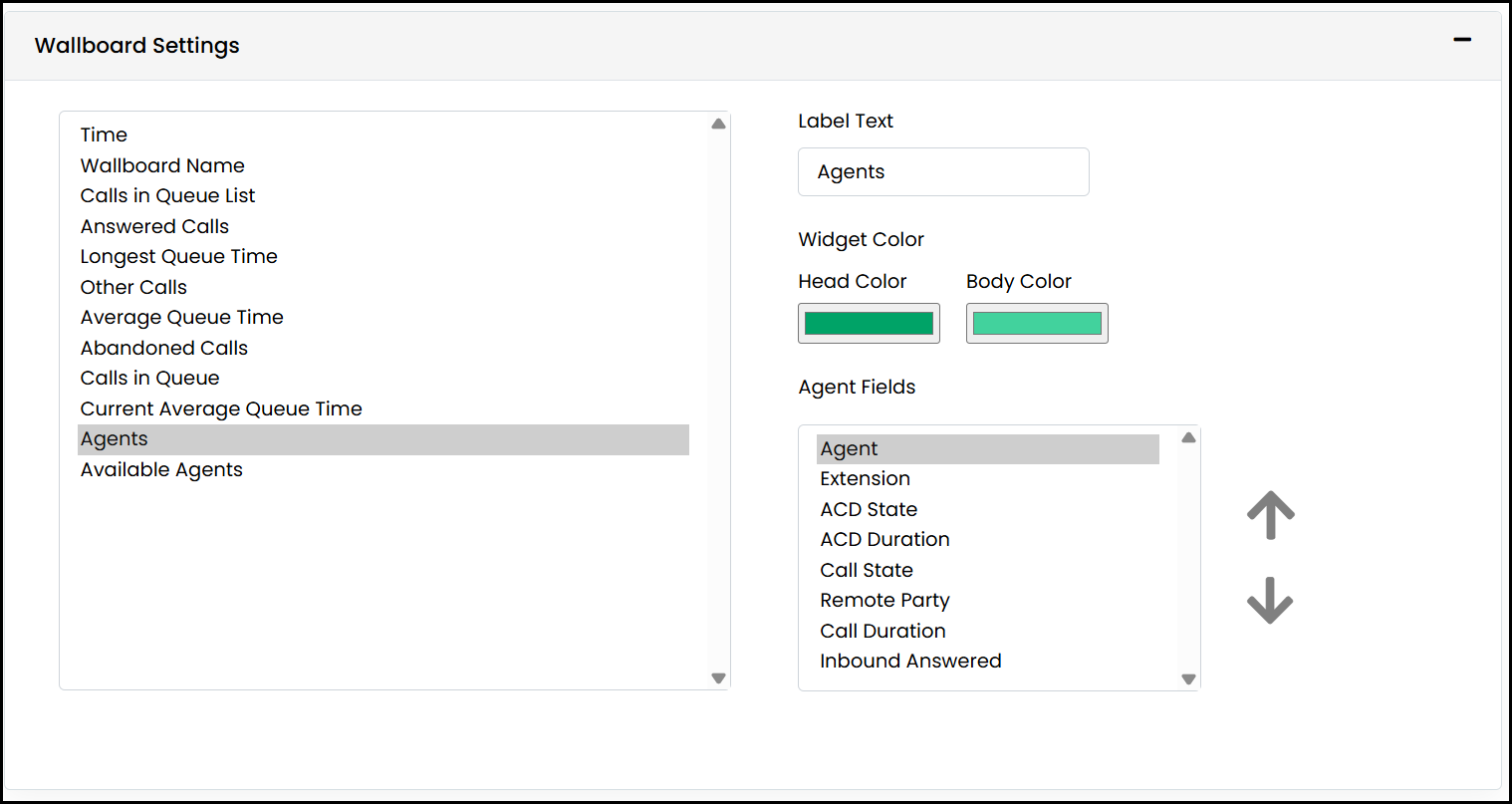 Adding and Configuring a Wallboard