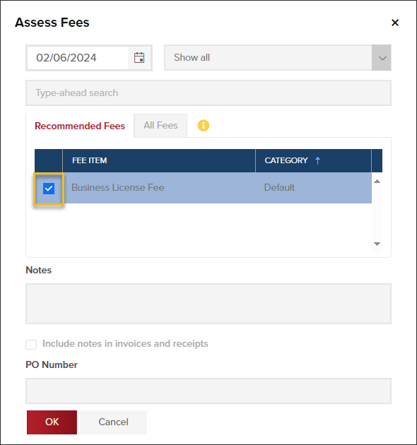 Business License, Assess Fees Modal.png