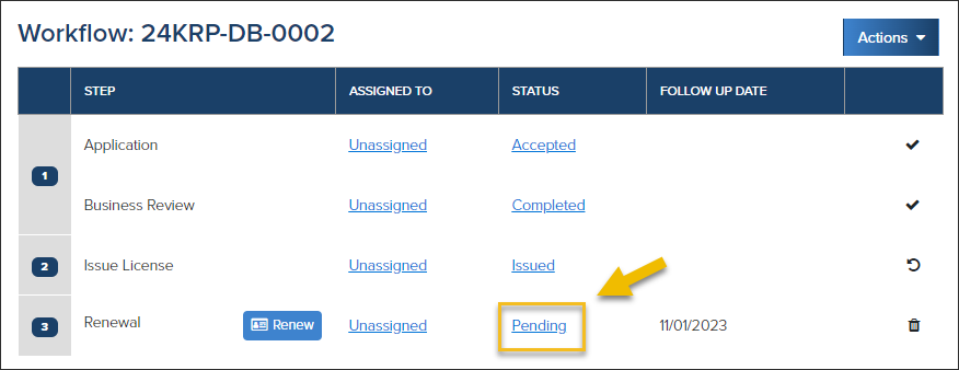 Workflow Update Status Update the Follow-Up Date