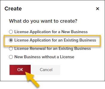 Businesses 2.0, Create License Application for an Existing Business.png