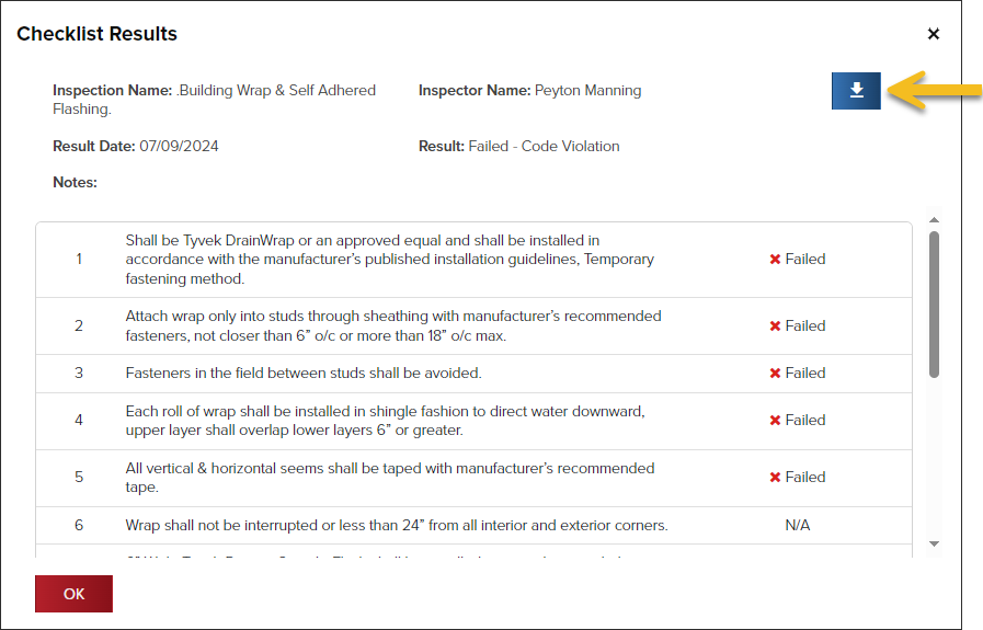 Inspections, Checklist Results, Download Icon.png