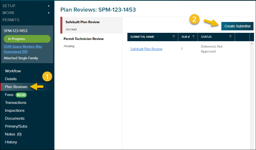 Permit, plan reviews, create submittal button.png