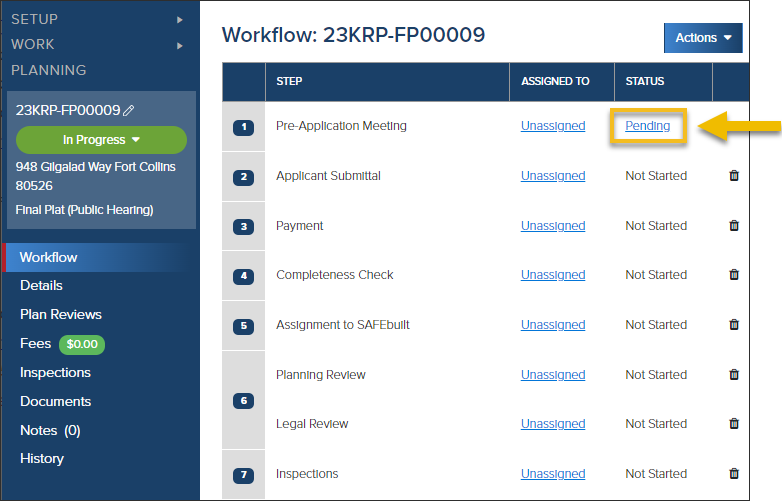 Planning, Workflow, Click Status Name.png