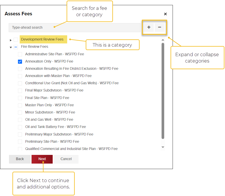 Project Fees, Assess Fees Modal 1.png