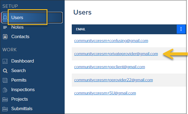 Weintraub, Users, Open User's Profile, Click Email Address.png