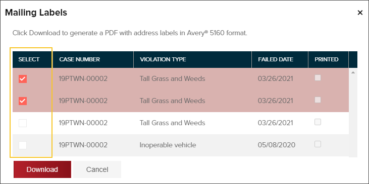 select violations to print and click download.png