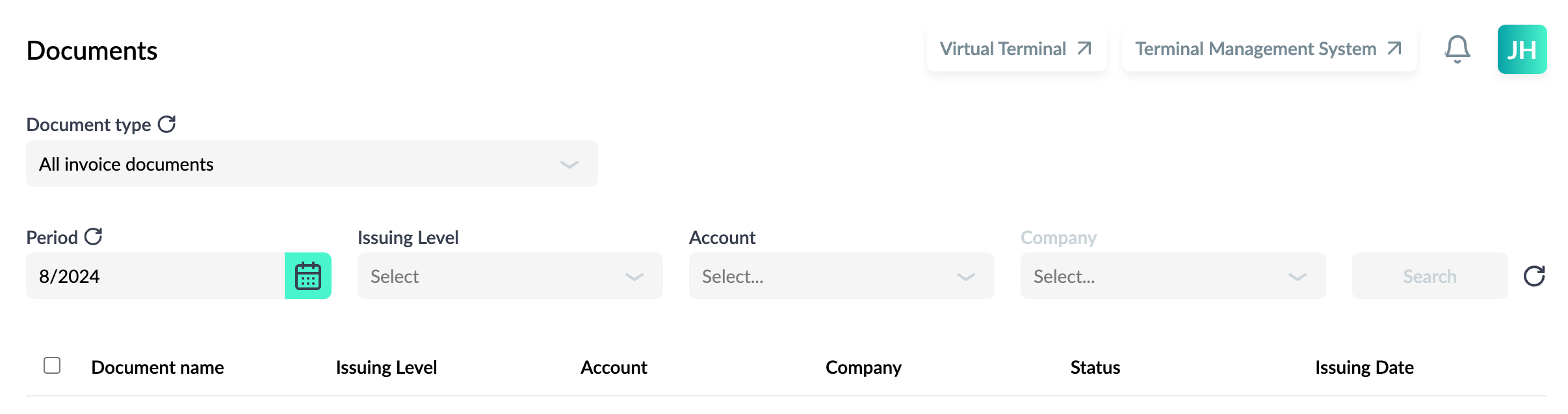 search-invoices