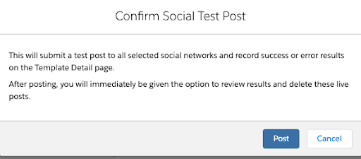 How to Test a Social Post Template