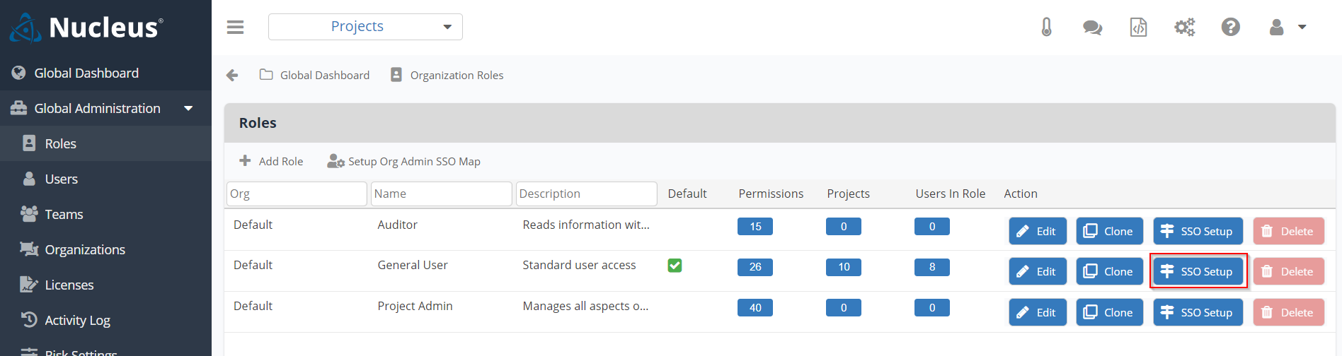 Map SSO Roles/Groups from Entra ID to Nucleus Role-Project Combinations ...