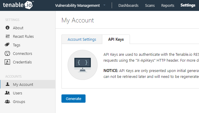 Tenable.io VM, Compliance & WAS