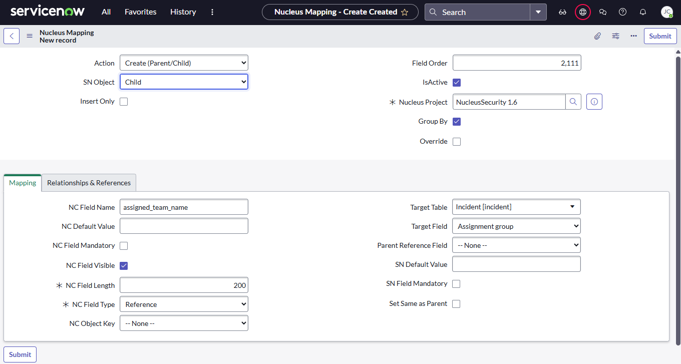 ServiceNow App Advanced Configuration