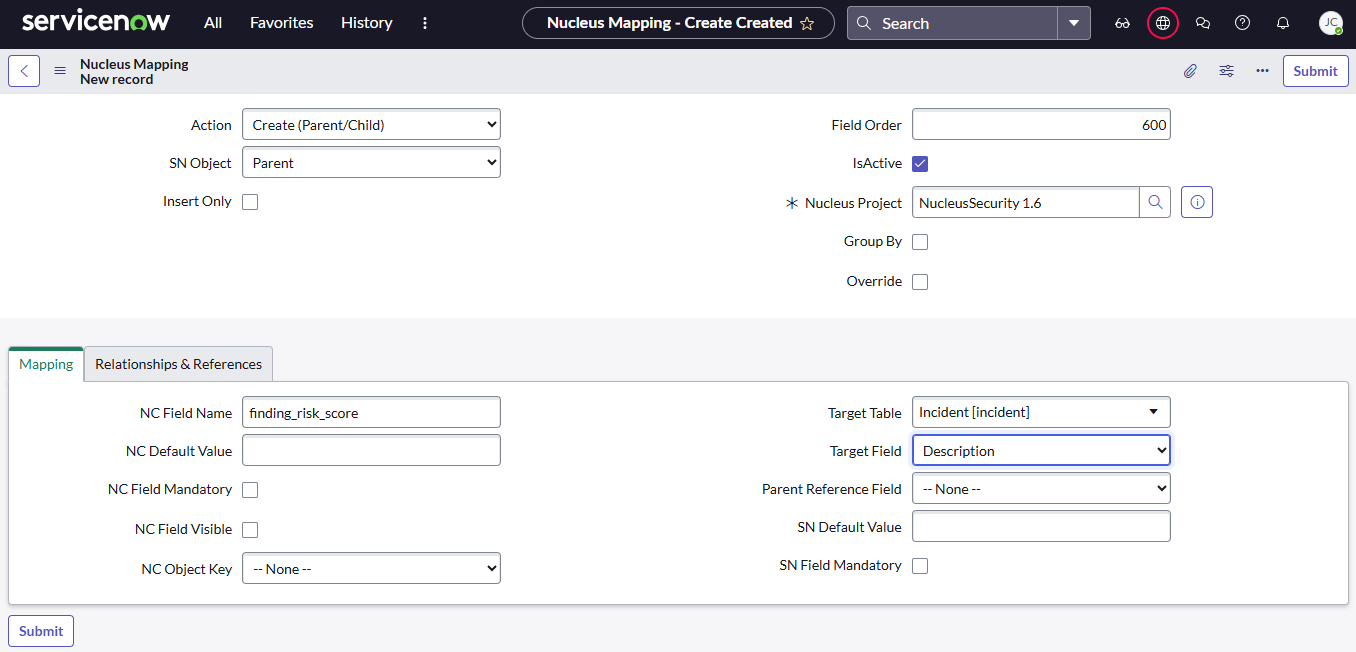 ServiceNow App Advanced Configuration