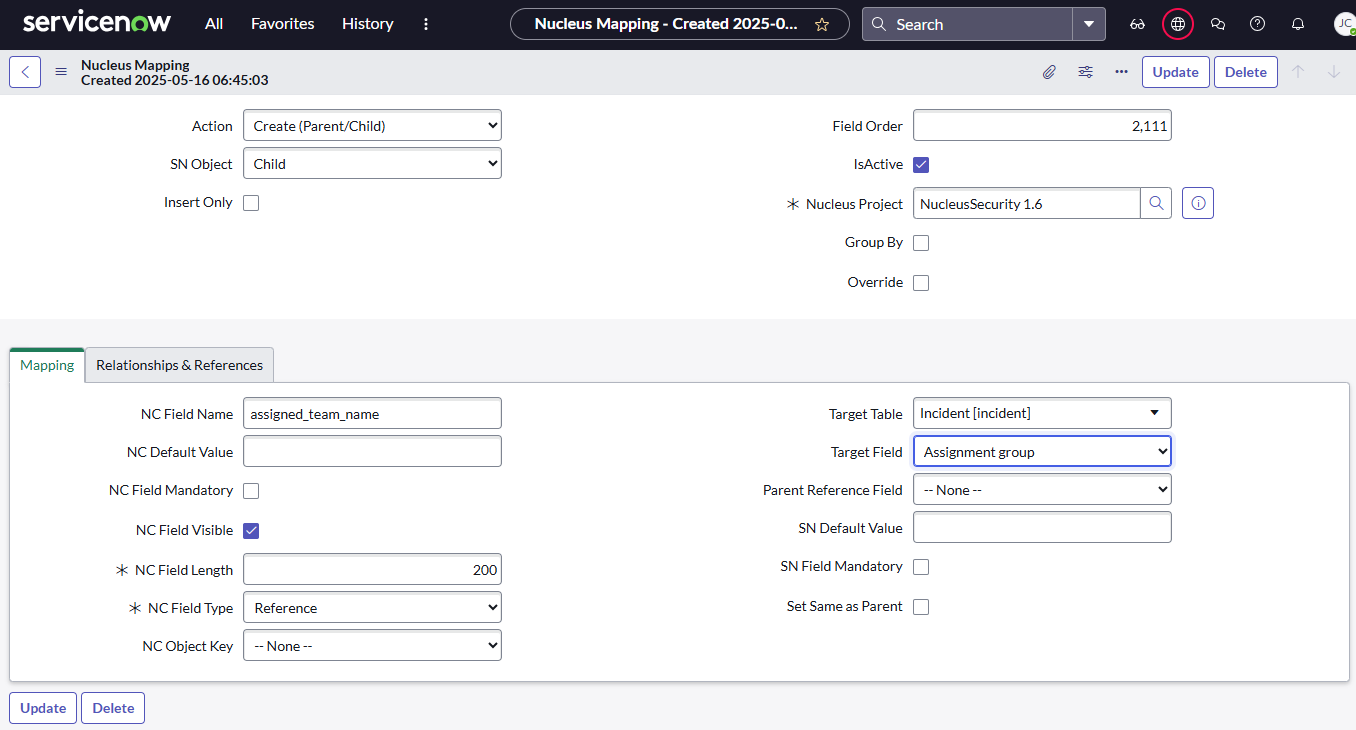 ServiceNow App Advanced Configuration