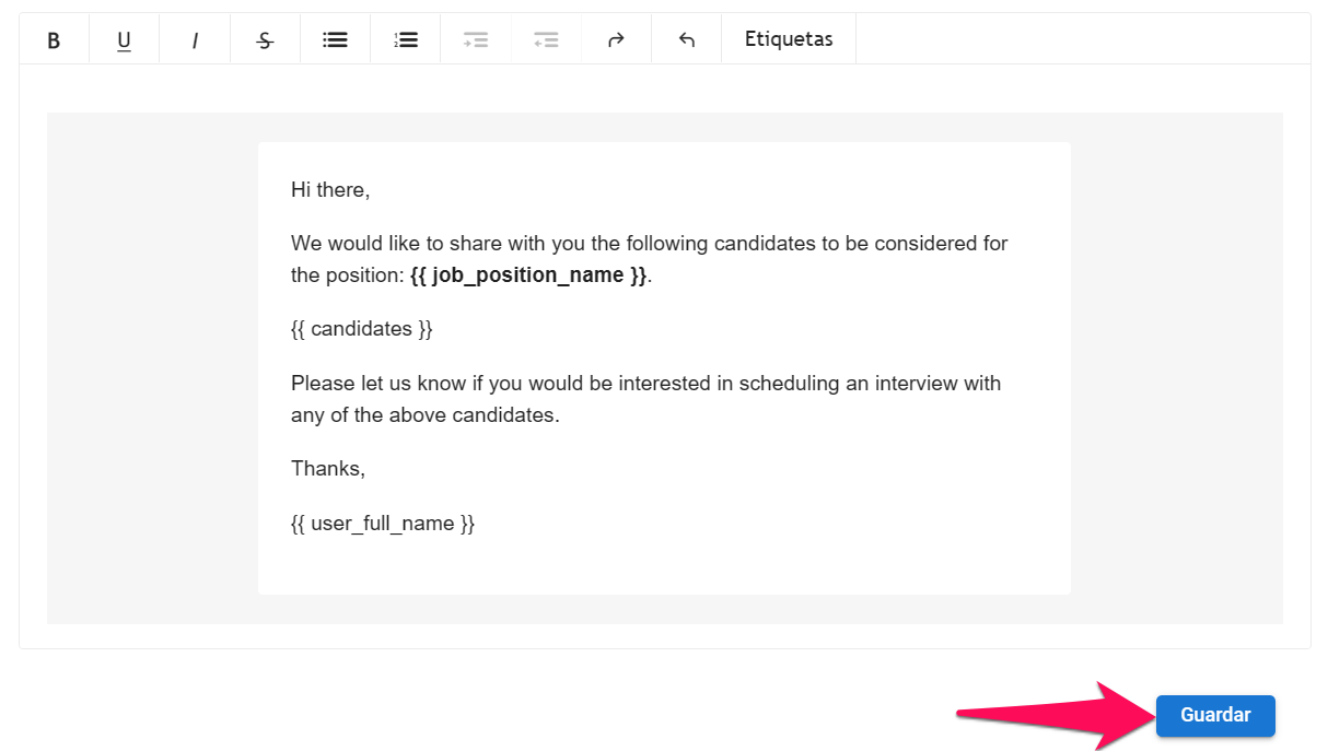 Candidate Email Sharing with Contacts and Guests 3