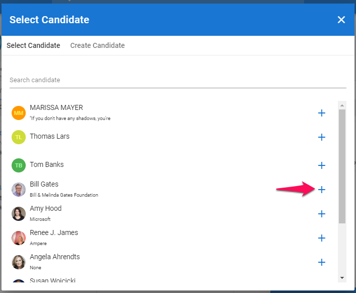 Add a Candidate to a Job 3