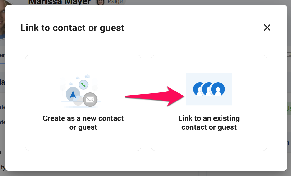 Link Candidates, Contacts and Guests