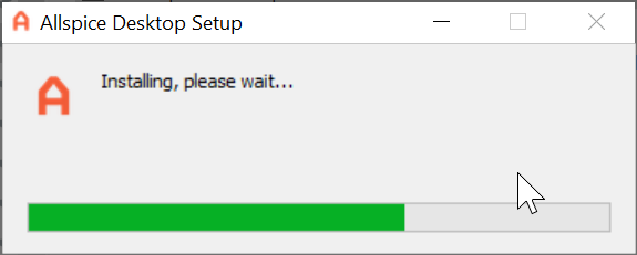 The Allspice Desktop installer