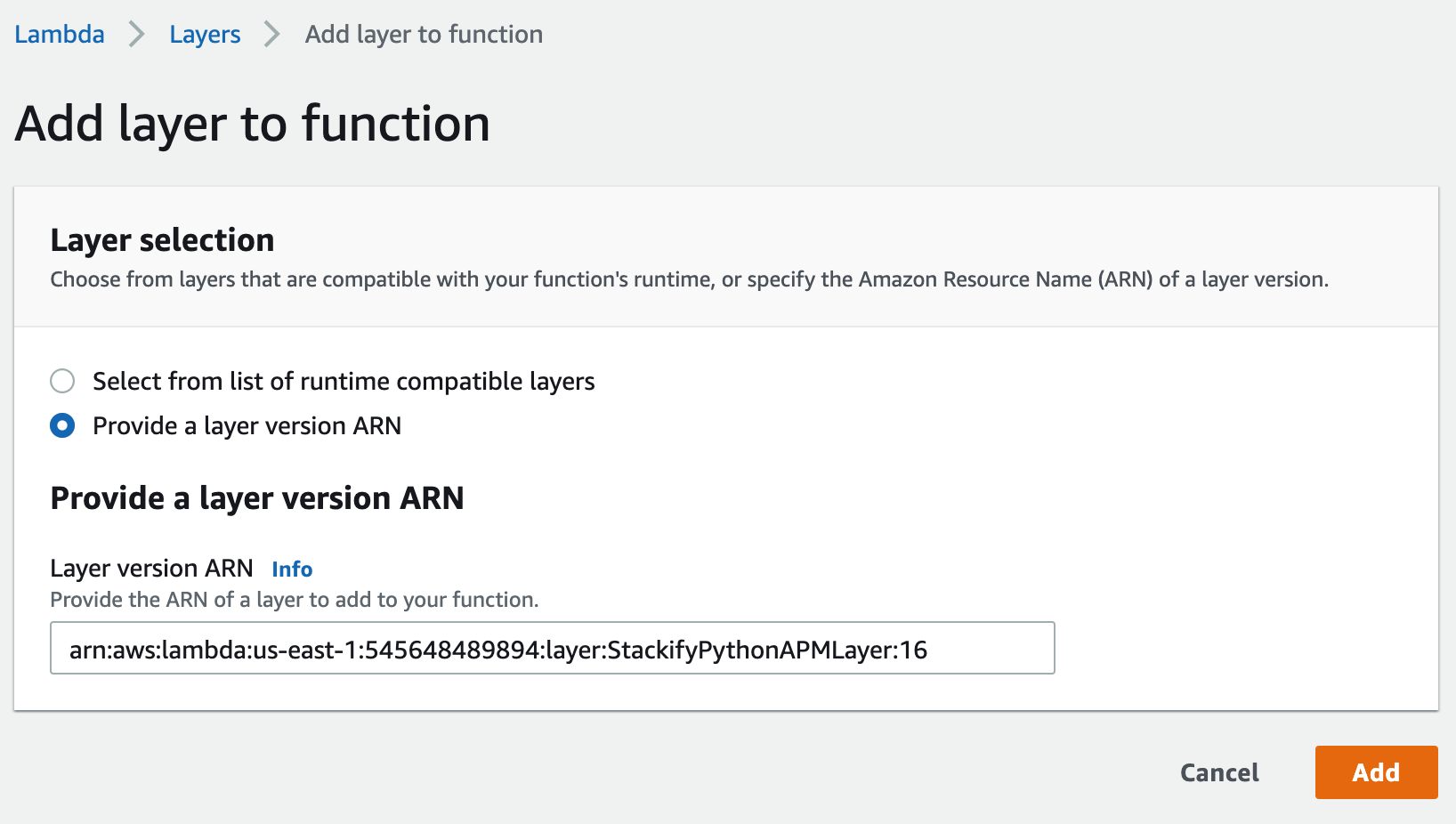 Python APM with AWS Lambda