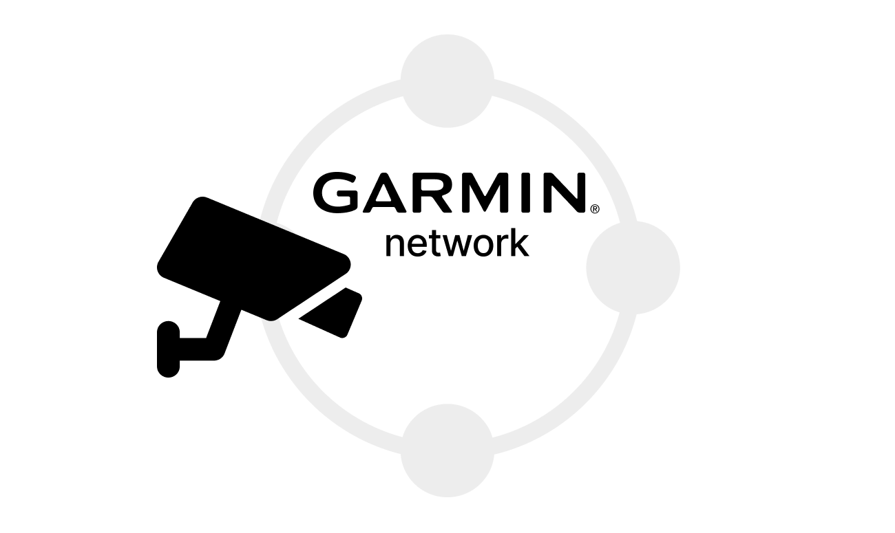 Connected camera to Garmin network.