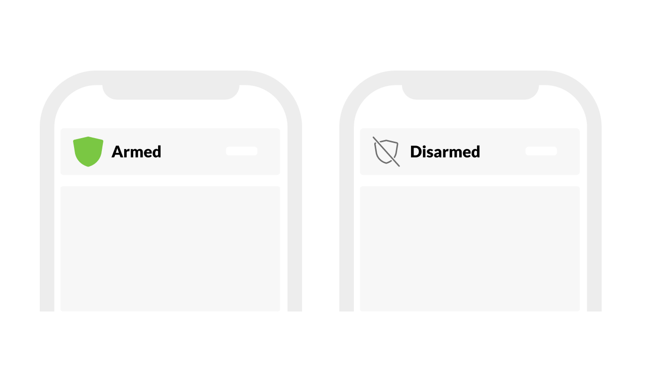 img mobie app armed or disarmed